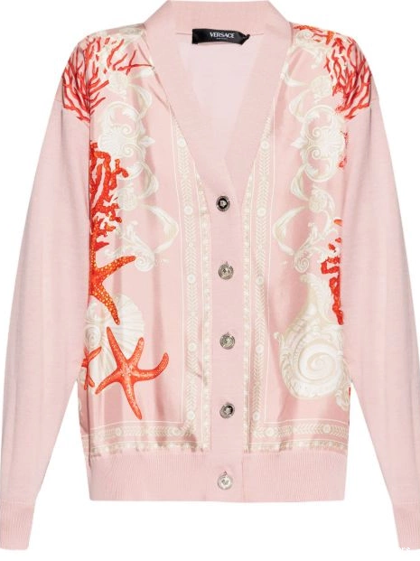 Cheap Women panelled cardigan Versace V-neck 0816